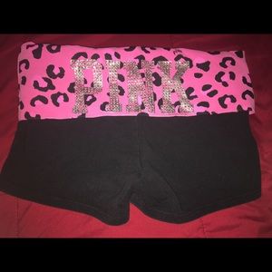 💕PINK💕 Bling Yoga Shorts